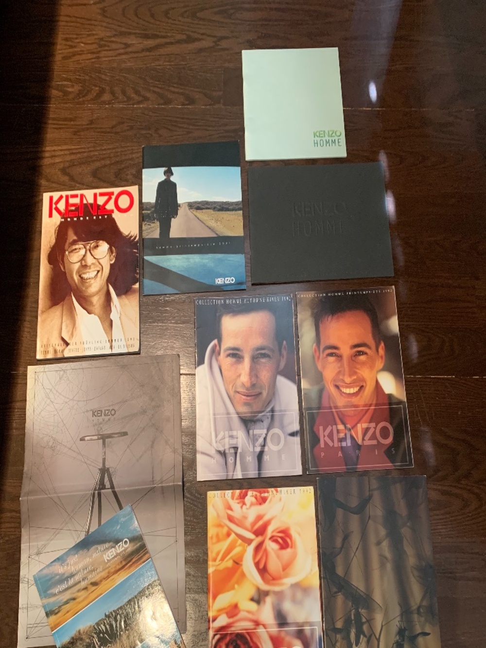 Kenzo vintage catalogues and a magazine